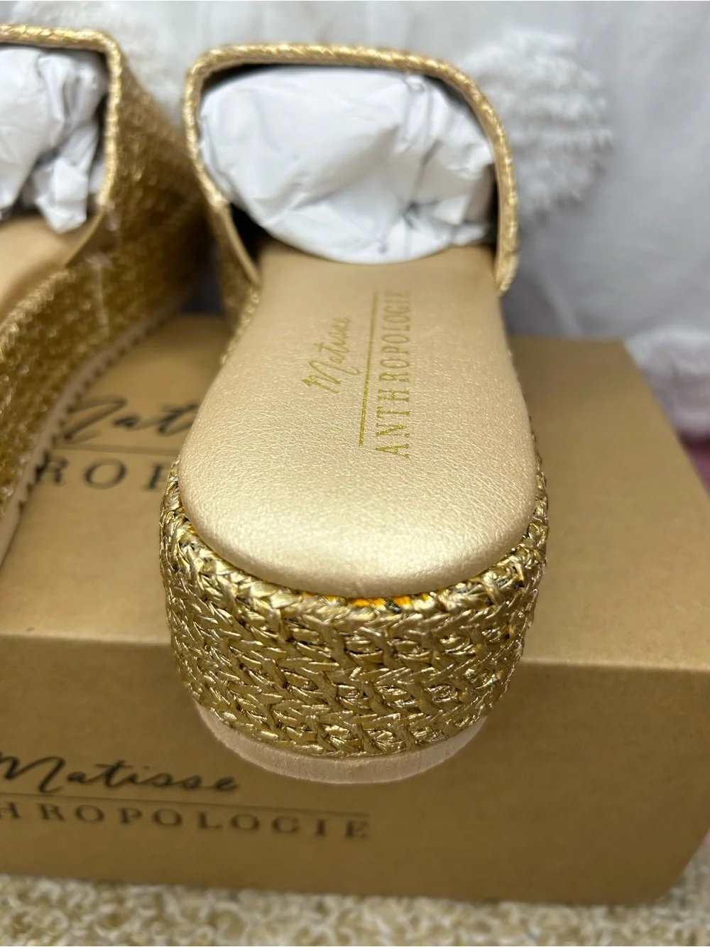 Anthropologie Matisse Montego Platform Slides